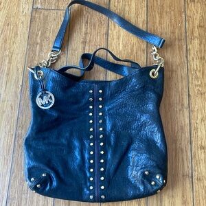 Michael Kors Black Leather Handbag. Lightly used.